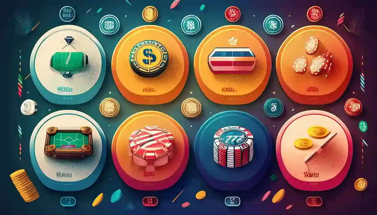 Grid of colourful casino game icon badges from Reddy Book Club